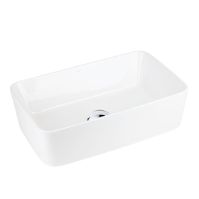 Umywalka nablatowa ANGO UC5627CH prostokątna 480x295x135 mm Chromowany korek