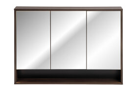 Wisząca Szafka Łazienkowa z Lustrem 120 cm (3 drzwi)