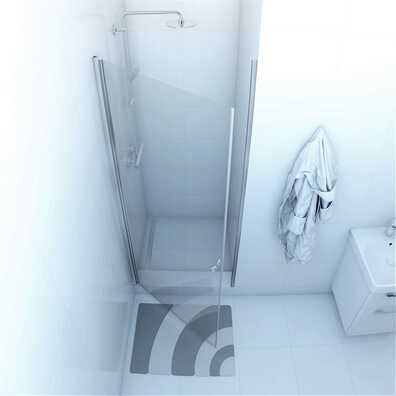 Drzwi prysznicowe wnękowe jednoskrzydłowe DUSO 80 cm DS201T