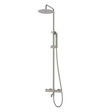 Kolumna prysznicowa LUGO CMN01MBSLW Deszczownica 25cm Wylewka obrotowa Stal szczotkowana