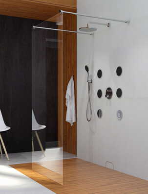 Ścianka prysznicowa Clusi Hera 80x200cm z powłoką CleanGlass
