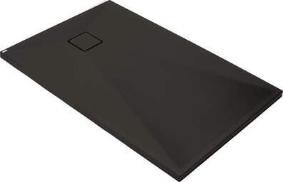 Brodzik granitowy czarny prostokątny 90 x 70 cm Deante Correo KQR_N71B