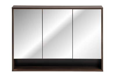 Wisząca Szafka Łazienkowa z Lustrem 120 cm (3 drzwi)
