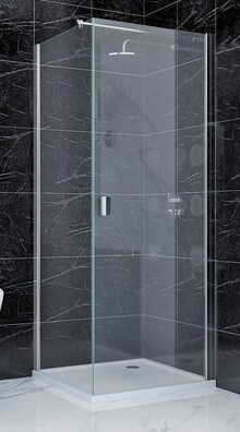 Kabina prysznicowa kwadratowa Clusi Temida 80x80cm prawa z powłoką CleanGlass