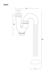 Syfon harmonijkowy elastyczny do umywalki Corsan MU02, (2) - Korki
