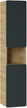 Słupek łazienkowy wiszący 35x170 cm Comad Aruba Cosmos 800 Dąb Artisan / Czarny Mat, (1) - Szafki łazienkowe