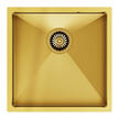 Zlewozmywak stalowy wpuszczany 44x44 cm Quadron Paul SteelQ PVD złoty, (2) - Zlewozmywaki stalowe