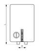 GALMET elektryczny pojemnościowy ogrzewacz wody nadumywalkowy FOX 5L, (2) - Bojlery elektryczne