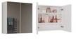Szafka łazienkowa wisząca z lustrem 60 cm biały mat, (1) - Szafki łazienkowe