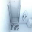 Drzwi prysznicowe wnękowe jednoskrzydłowe DUSO 90 cm DS202T, (1) - Drzwi prysznicowe