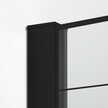 Ścianka szklana NEW MODUS BLACK walk-in 90 szkło czyste Active shield- wzór krata, (4) - Ścianki prysznicowe