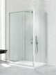 Kabina prysznicowa NEW CORRINA przyścienna drzwi przesuwne pojedyncze 100x90 szkło czyste 6mm Active Shield, (1) - Kabiny prysznicowe