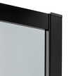 Kabina prysznicowa NEW VARIA BLACK półokrągła R55 90x90 drzwi podwójne przesuwne grafit z powłoką- czarny profil, (3) - Kabiny prysznicowe