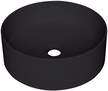 Umywalka granitowa czarna okrągła 36 cm Deante Silia, (1) - Umywalka nablatowa