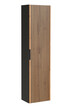 Słupek łazienkowy wiszący 140 x 35 cm ryflowany front XILO BLACK WOTAN, (4) - Xilo