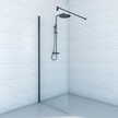 Ścianka prysznicowa czarna DUSO 90 cm DS600T09K, (1) - Ścianki prysznicowe