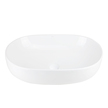 Umywalka nablatowa OLVENA UC5566WH 600x400x150mm Owalna Biały korek, (2) - Umywalka nablatowa