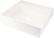 Umywalka biała granitowa stawiana na blat - 40x40 cm, (1) - Umywalka nablatowa