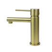 Elegancka bateria umywalkowa Corsan CMB7511BGL Lugo szczotkowane złoto, (5) - Baterie umywalkowe