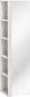 TWIST WHITE 802 Słupek wysoki z lustrem 1D - 35cm, (1) - Szafki łazienkowe