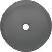 Umywalka granitowa antracyt okrągła 36 cm Deante Silia, (2) - Umywalka nablatowa