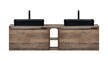 Blat łazienkowy Comad Santa Fe Oak 180 cm – Dąb Vintage, (5) - Santa Fe Oak