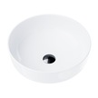 Umywalka nablatowa Corsan 649988 41,5×41,5 cm – z korkiem klik-klak, (3) - Umywalka nablatowa