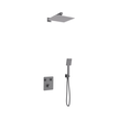 Zestaw prysznicowy podtynkowy ANGO Z02TGM Deszczownica 25cm Termostat Słuchawka prysznicowa Gunmetal, (1) - Deszczownice