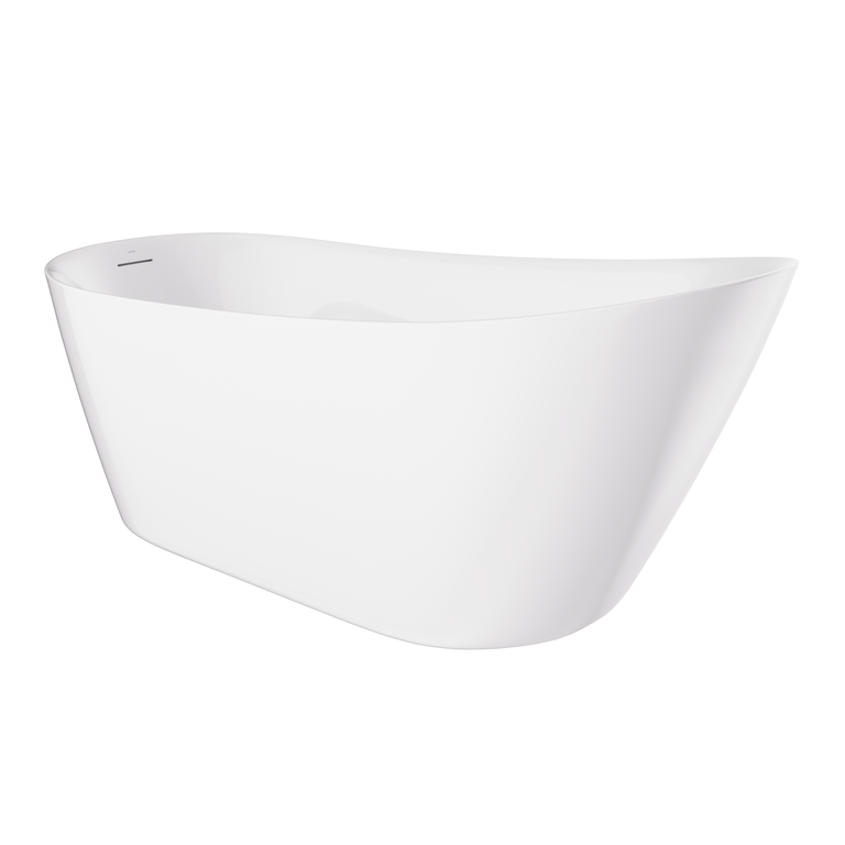 Wanna wolnostojąca ESTELLA II SLIM V038XLBGL 170 cm Korek klik klak Złoto szczotkowane, (3) - Wanny wolnostojące