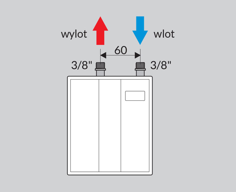 Przepływowy ogrzewacz wody Wijas Perfect 3,5 / 4 / 4,5 / 5 / 5,5 kW 230V, (4) - Bojlery