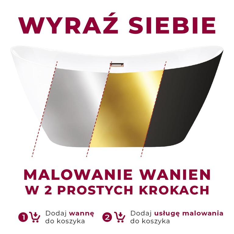 Wanna wolnostojąca narożna Corsan INTERO 170 x 80 z szeroką krawędzią prawa, (15) - Wanny wolnostojące