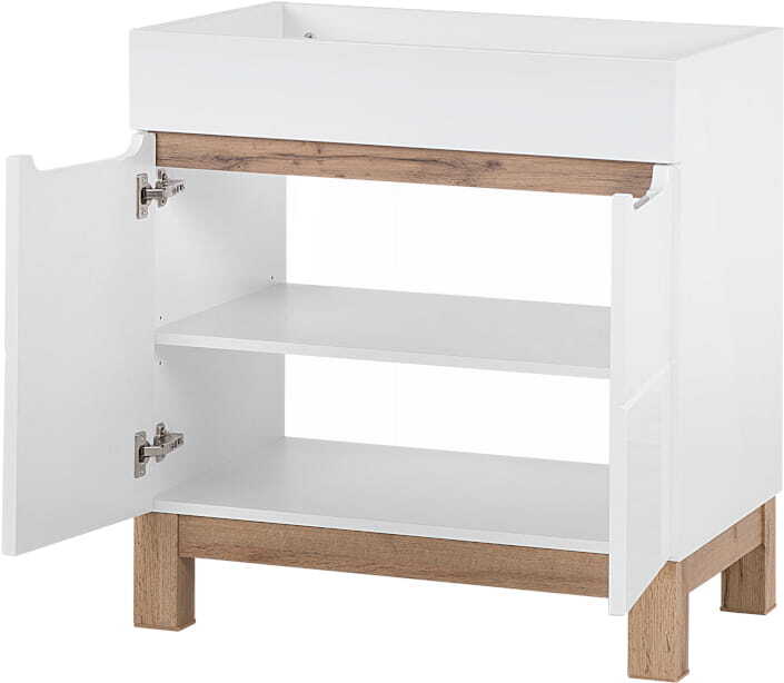 Szafka podumywalkowa Bali White 821 80×84 cm – Biały Połysk, (2) - Bali White