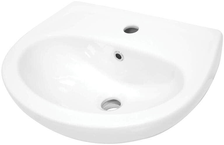 Umywalka ceramiczna wisząca, (1) - Umywalki łazienkowe