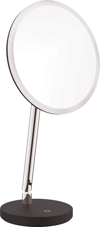 Silia Lusterko kosmetyczne stojące chrom - podświetlenie LED, (1) - Lustra łazienkowe