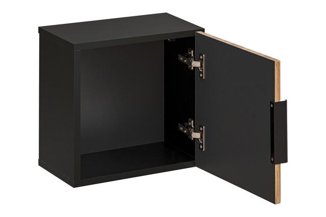 Szafka łazienkowa górna kubik 35 x 35 cm XILO BLACK WOTAN 83-01, (7) - Xilo