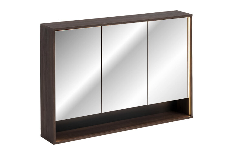 Wisząca Szafka Łazienkowa z Lustrem 120 cm (3 drzwi), (2) - Meble łazienkowe